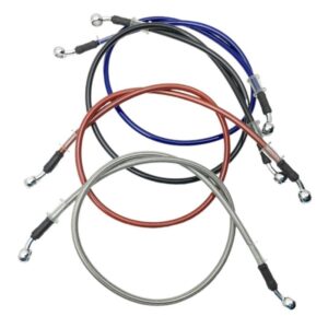 Motorcycle Dirt Bike Braided Steel Hydraulic Reinforce Brake line Clutch Oil Hose Tube 500 To 1500mm Universal Fit Racing