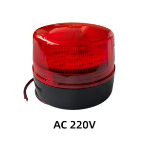 LED Lamp Small Flashing 12v 24v 220v Red Security Strobe Signal Warning Light