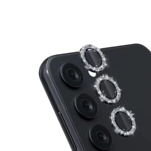 Camera Lens Protector Cover For Samsung Galaxy A55 A35 A15 Glitter Diamond Rings Protector for A55 A35 Phone Accessories