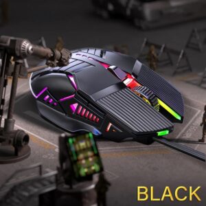 GM6 Wired Mouse RGB Mice Wired Computer Mause LED Backlit Ergonomic Gaming Mouse For Laptop PC