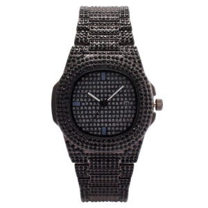 Commercial Quartz Large Dial Golden Silvery Rose Golden Black Diamond Clock Fashion Flash