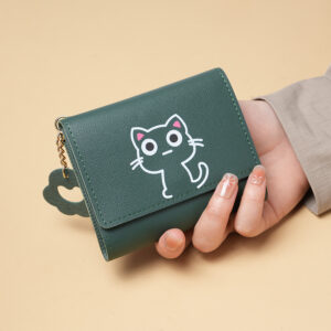 New Short-style Purse Female Fashion Small Student Pocket Purse Cute Large Capacity Multi-card Wallet