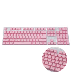 104pcs Universal Mechanical Keyboard Keycaps Ergonomic Blank Keycaps For Cherry MX Mechanical Keyboard Replacement Backlit Key