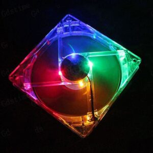 120mm PC Computer fan 4 LEDs Case colorful Cooling Fan Plastic 12CM Fan for Computer Case CPU Cooler Radiator pk arsylid cooler