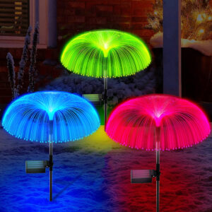 Solar LED Jellyfish Lights Outdoor Garden Decor Lawn Light 7 Color Change Waterproof Patio Yard Pathway Decor Solar Flowers Lamp