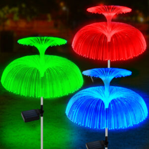 Solar LED Jellyfish Lights Outdoor Garden Decor Lawn Light 7 Color Change Waterproof Patio Yard Pathway Decor Solar Flowers Lamp