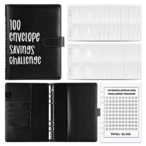 100 Envelope Challenge Binder Save Savings Challenges Loose-Leaf Binder Budget Binder With Cash Envelopes Money Organizer System