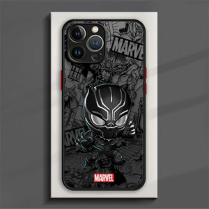 Matte Case For Redmi Note 11 12 12S 10 Pro 8 9 8T 11T 9S 10S 11S Redmi 12 10 K40 9 12C Marvel Groot Spiderman Black Panther