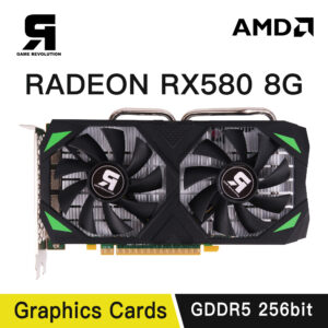GAME REVOLUTION AMD RX 580 8GB GDDR5 256bit Black GPU Desk Computer Gaming Graphics Card