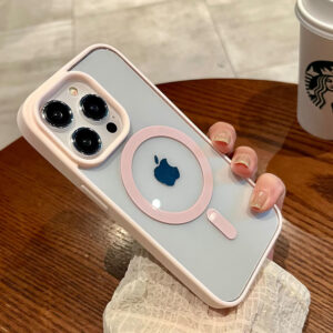Luxury Magnetic Wireless Charge For Magsafe Case For iPhone 15 14 13 12 11 Pro XR XS Max Shockproof Soft Bumper Cover Clear Case