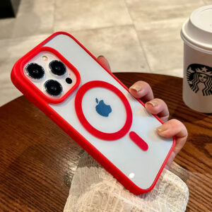 Luxury Magnetic Wireless Charge For Magsafe Case For iPhone 15 14 13 12 11 Pro XR XS Max Shockproof Soft Bumper Cover Clear Case