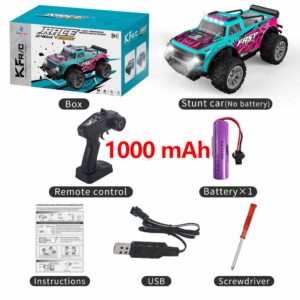 KF24 KF23 1:20 2.4G Model RC Car With LED Light 2WD Off-road Remote Control Climbing Vehicle Outdoor Cars Toys Gifts for Kids