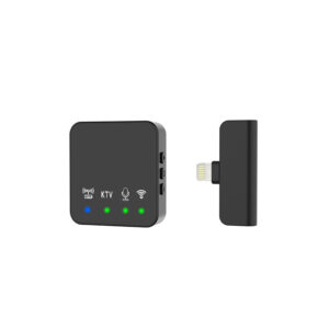 Wireless Lavalier Microphone Portable Audio Video Recording Mini Mic for iPhone Android Phone Outdoor Live Broadcast K Song Mic