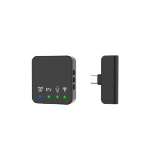 Wireless Lavalier Microphone Portable Audio Video Recording Mini Mic for iPhone Android Phone Outdoor Live Broadcast K Song Mic
