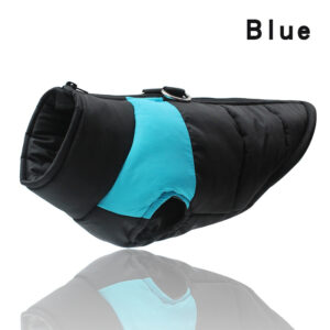 Waterproof Pet Dog Puppy Vest Jacket Winter Warm Dog Clothes Pet Padded Vest Back Zipper Jacket Coat For Small Medium Large Dogs