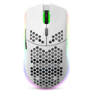 Wireless Gaming Mouse Mouse with Honeycomb Shell Side Buttons Wireless Mouse for PC/Tablet/Desktop/Office/Games