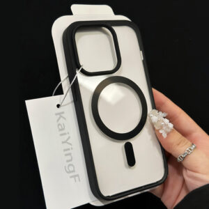 Luxury Magsafe Transparent Case For iPhone 15 14 13 12 11 Pro X XS XR Max 7 8 Plus Mini Magnetic Wireless Charge Phone Cover
