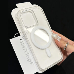 Luxury Magsafe Transparent Case For iPhone 15 14 13 12 11 Pro X XS XR Max 7 8 Plus Mini Magnetic Wireless Charge Phone Cover