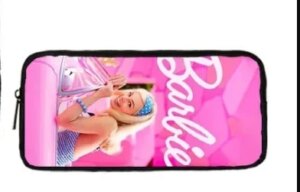 3PCS-Set MINISO Barbie The Movie Peripheral Two-dimensional Children’s Kawaii Pink School Bag Large Capacity Student Backpack