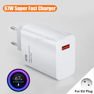 67W Fast Charging USB Charger for Xiaomi Mi 13T 13 14 Ultra Redmi Note 13 12 11 Poco F6 X6 M6 Pro USB Type C Cable Accessories