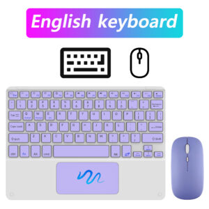 CASEPOKE 10 inch Wireless Bluetooth Keyboard with Touchpad For Samsung iPad Xiaomi Lenovo Huawei Universal Tablet Keyboard