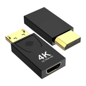 4K DisplayPort to HDMI-Compatible Adapter 4k@120hz DP Male to Female HDMI-Compatible 3D Converter Video for PC HDTV Laptop Moni