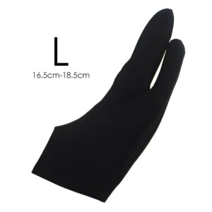 Two-fingers Artist Anti-touch Glove for Drawing Tablet Right Left Hand Glove Anti-Fouling for IPad Screen Board Finger Sleeve