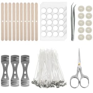 DIY Handmade Candle Craft Tools Kit with Wax Melting Hot Plate, Candle Making Supplies Accessories, Soy Wax Candle Making Kit