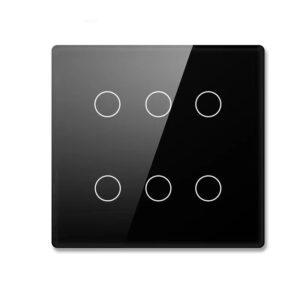 Shawader Tuya Brazil 4×4 Smart Life WiFi Wall Light Switch 4/6/8Gang Touch Sensor Glass Panel Remote Control Alexa Google Home