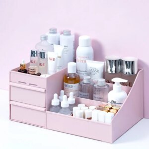 Make Up Case Jewelry Container Box Makeup Organizer Drawers Plastic Cosmetic Storage Box Makeup Brush Holder Organizers