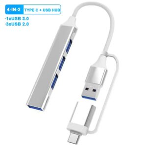 8 Ports USB C HUB USB A TYPE-C HUB Concentrator USB C Docking Station 5Gbps Multi Adapter SD TF Card Reader For MacBook Air PC