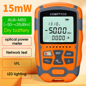 COMPTYCO AUA-M50 Mini OPM 4 in 1 Multifunction Optical Power Meter Visual Fault Locator Network Cable Test optical fiber tester