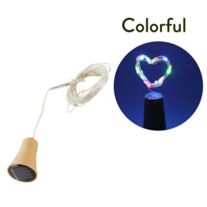 1M 10LEDs 1.5M 15LEDs 2M 20LEDs LED Solar Copper Cork Wire String Lights Wine Bottle For Party Festival Xmas Outdoor Decor