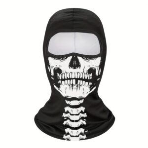 1pc Balaclava Face Mask Clown Ghost Skull Mask, Breathable Windproof, UV Sun Dust Protective Full Face Cover For Summer Sprin