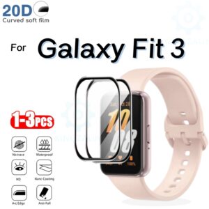 Screen Protector for Samsung Galaxy Fit 3 Anti-scratch Film for Galaxy Fit3 Full Coverage 3D Curved Protective Film