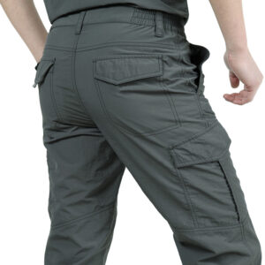 Men’s Summer Tactical Cargo Pants Lightweight Casual Waterproof Trousers Casual Pants Wear-resisting Multi-pocket Outdoor Hiking
