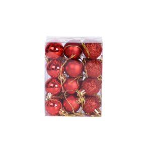 24pcs Christmas Ball Ornaments Shatterproof Christmas Ornaments Set Decorations for Xmas Tree Balls 3cm 1.18 inch