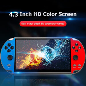 X7 Handheld Game Player 4.3 Inch HD Large 8G Screen Classic Game Retro Built-in 10000 Games Mini Portable MP5 Video Game Console
