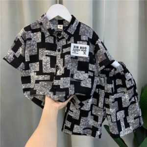 Clothing Set Children’s Top and Bottom Clothes set Two Pieces Summer Outfit for Kids Boys Girls