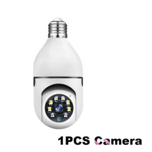 1/2/3Pcs Bulb E27 Surveillance Camera Automatic Human Tracking Full Color Night Vision Indoor Security Monitor Zoom Home Cameras