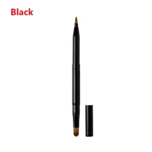 1 Pc Retractable Makeup Lip Brush Portable Double-head Lipstick Brush Dual Use Lip Eyeshadow Brush Beauty Tools