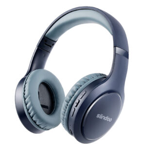 Siindoo JH-919 Wireless Bluetooth Headphones Blue Foldable Stereo Earphones Over Ear Headset Super Bass Mic For Laptop PC TV