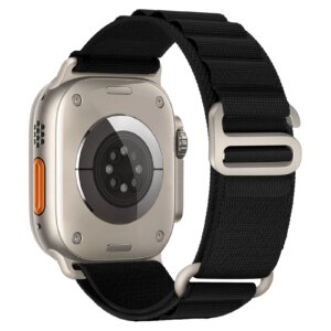 Nylon Strap for Apple Watch Ultra 2 Band 49mm 44mm 45mm 40mm 41mm 42mm 44Mm Nylon Bracelet Correa Iwatch Series 9 8 7 SE 9 6 5 4