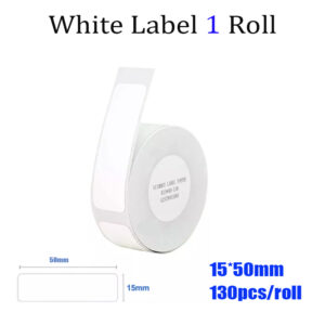 Niimbot D11 D110 D101 Label Paper Waterproof Anti-Oil Tear-Resistant Price Label Pure Color Scratch-Resistant Label Paper Roll