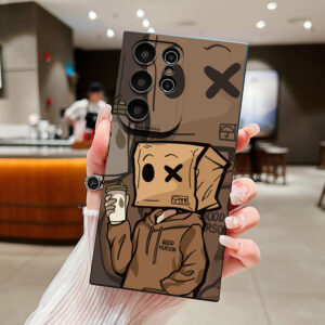 Paper Man Pattern Phone Case For Samsung Galaxy S24 S23 Ultra S22 Plus S21 FE A32 A52S A13 A33 A53 A14 A34 A54 A14 A35 A55 Cover