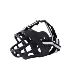 1PC Dog Comfy Breathable Basket Muzzle Guard Against Biting And Barking Medium And Large Dog Mask Anti-barking Muzzle For Pets