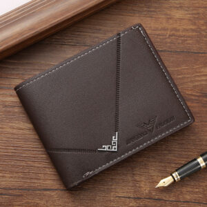 Fashionable MEN’S Short Wallet, Multifunctional, Lightweight and Compact, Wear-resistant Coin Purse N815