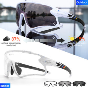 SCVCN Photochromic Sunglasses for Men Cycling Glasses Women Outdoor Sports Bicycle UV400 Goggles Climbing MTB Road Bike Eyewear