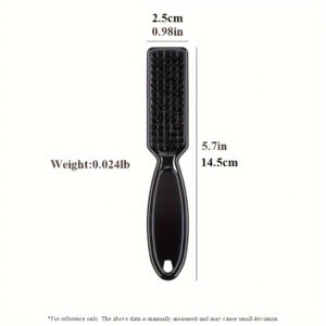 2Pcs Barber Neck Duster Brush Sets Plastic Handle Hairdressing Soft Hair Cleaning Brush Head Shape Carving Cleaning Brush