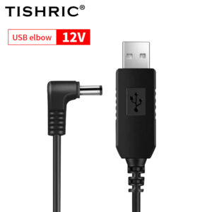 TISHRIC USB DC 5V to 12V 9V Power Cable For Router WIFI Adapter Wire usb Boost Module Converter 2.1×5.5mm Via Powerbank